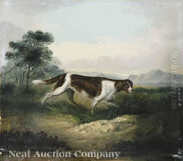 Flora: English Setter Oil Painting by James Howe