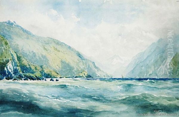 Wakatipu Oil Painting by Charles Henry Howorth