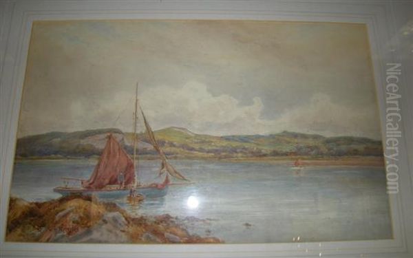 Fishing Scenes Oil Painting by William R. Hoyles