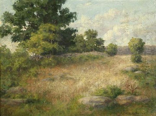 Landscape Oil Painting by Lydia Mariah Brewster Hubbard