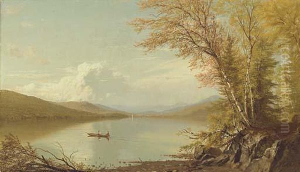 Lake George Oil Painting by Richard William Hubbard