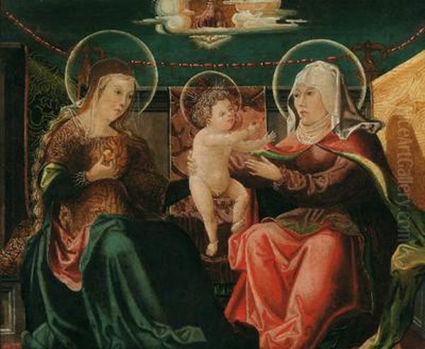 Maria Con Il Bambino Gesu E Sant