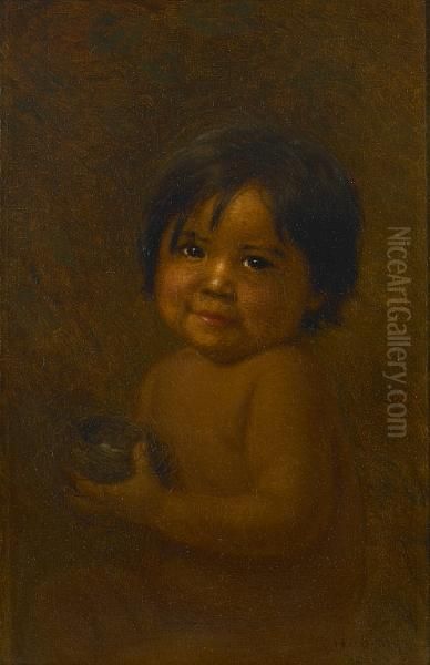 Ellen Duncan (as A Baby) Oil Painting by Grace Carpenter Hudson