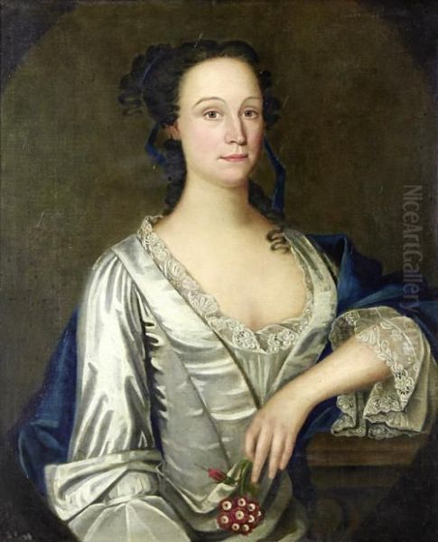 Portrait Of A Lady Oil Painting by Thomas Hudson