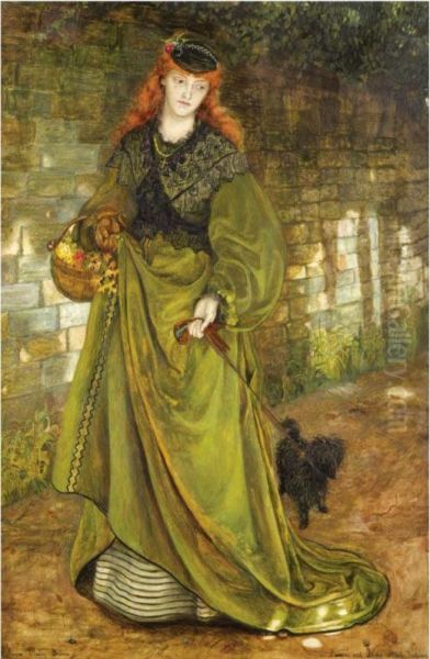 Portrait Of Laura, Wife Of Sir Lawrence Alma-tadema Oil Painting by Catherine Madox B. Hueffer