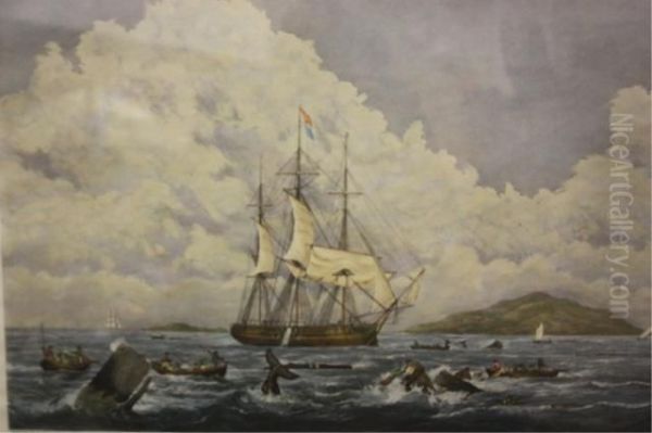 South Sea Oil Painting by William Huggins