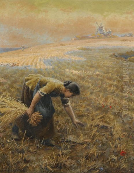 Gleaning Oil Painting by A. Foord Hughes