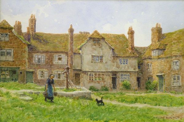 Rye Oil Painting by A. Foord Hughes