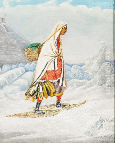 The Mocassin Seller Oil Painting by H. Hughes