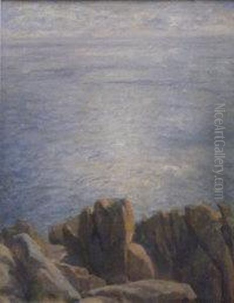 Seascape Oil Painting by Robert Morson Hughes