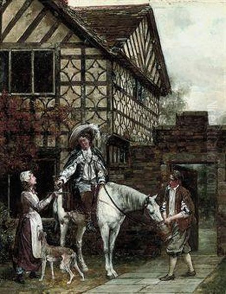 The Stirrup Cup Oil Painting by Talbot Hughes