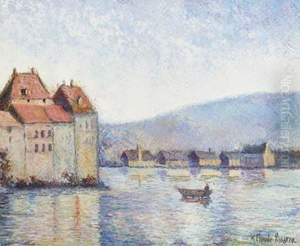 Bord Du Lot Oil Painting by Claude Honore Hugrel