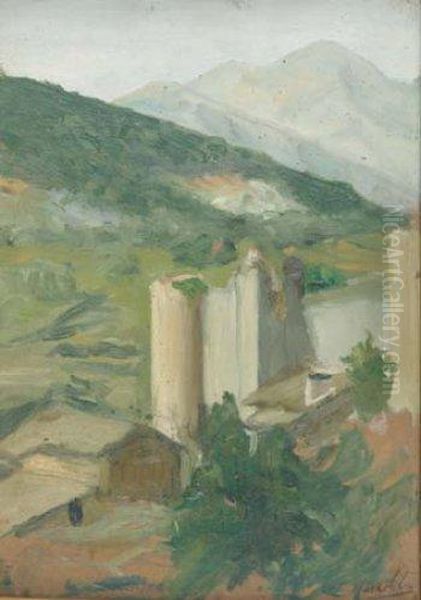 Paisaje Oil Painting by Luis Huidobro Laplana