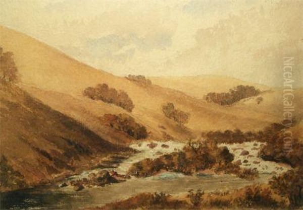 Near Lynton Oil Painting by Abraham Hulk