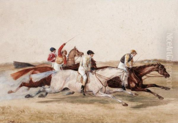 The Emperor Of Russia's Plate At Ascot Oil Painting by Edward Hull