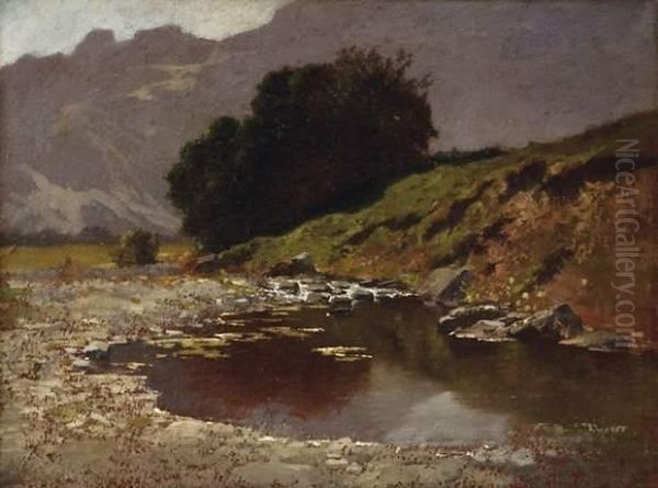 La Vallee Des Ormonts Oil Painting by Charles Humbert