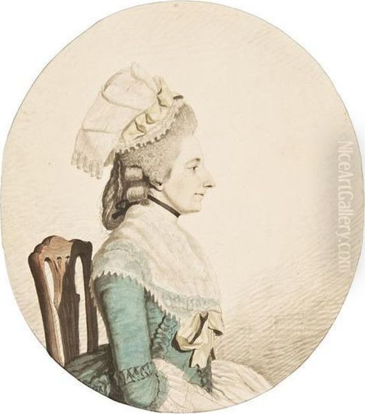 Portrait Of A Lady Said To Be Mrs. Hawkins Oil Painting by Ozias Humphrey