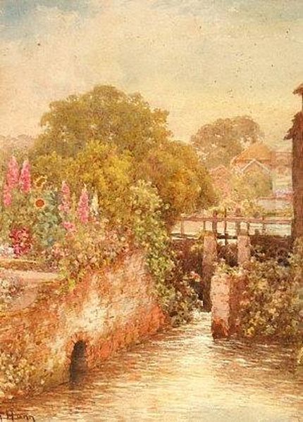 The Old Mill Carshalton Oil Painting by Thomas Hunt