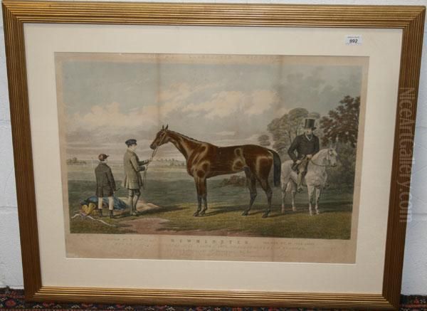 Newminster Winner Of The St Leger Oil Painting by Charles Hunt