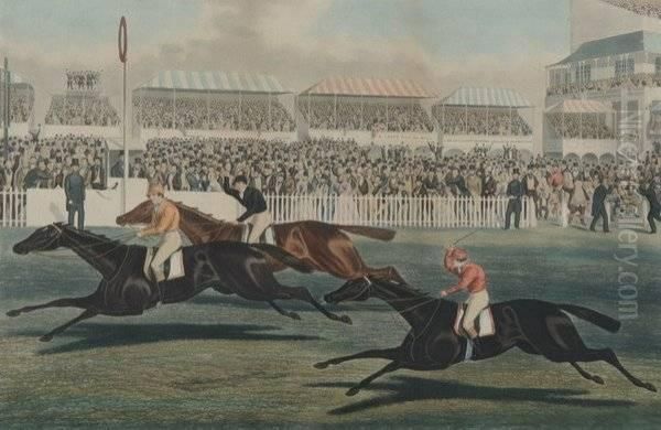 The Derby Oil Painting by Charles Hunt