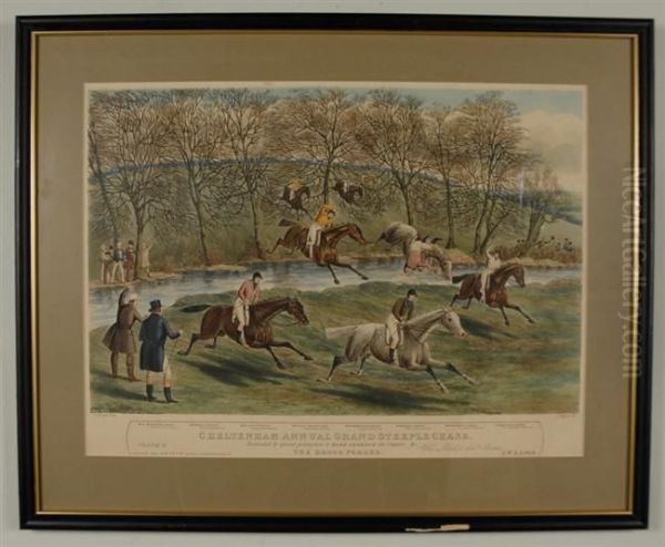 Cheltenham Annual Grand Steeple Chase Oil Painting by Charles Hunt