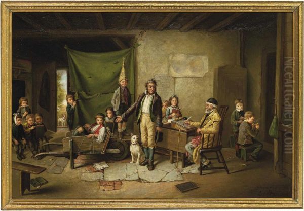 The Unruly Classroom Oil Painting by Charles Hunt