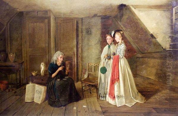 The Fortune Teller Oil Painting by Charles Hunt