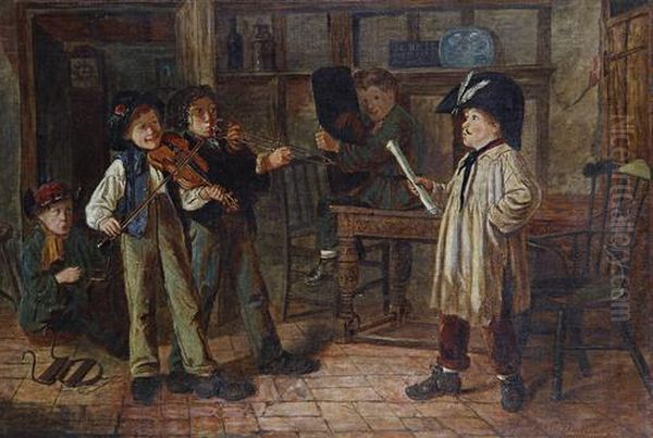 The Recital Oil Painting by Charles Hunt