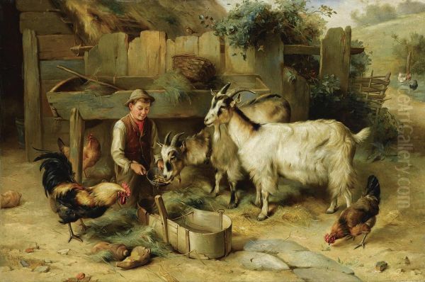 The Farmer's Son Oil Painting by Edgar Hunt