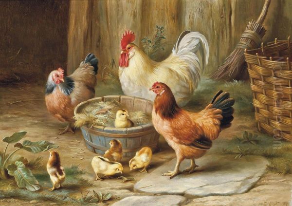 Pecking Order Oil Painting by Edgar Hunt