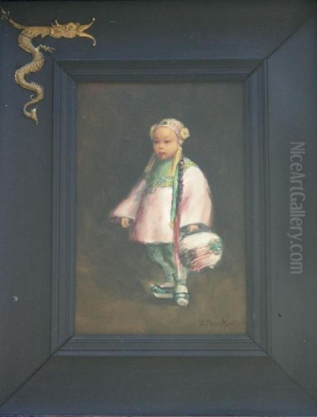 Chinese Child With A Lantern by Esther Anna Hunt