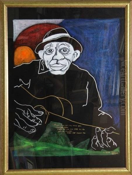 Mississippi John Hurt Oil Painting by George Hunt