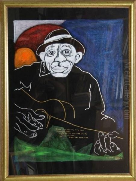 Mississippi John Hurt Oil Painting by George Hunt