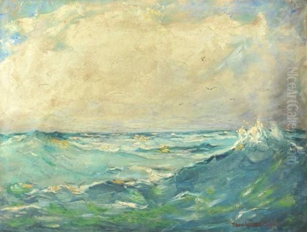 Seascape Oil Painting by Thomas Lorraine Hunt