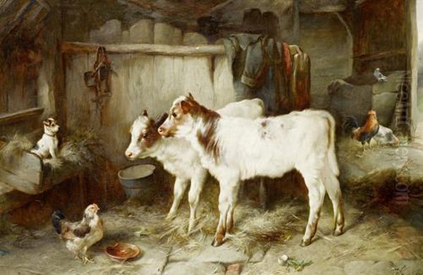 The Dog In The Manger Oil Painting by Walter Hunt