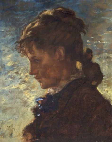 Coolidge Girl Oil Painting by William Morris Hunt