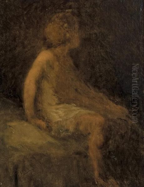 Young Girl Oil Painting by William Morris Hunt