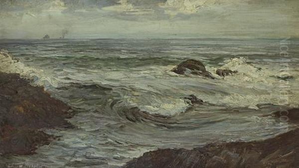 Stormy Seas Oil Painting by Colin Hunter