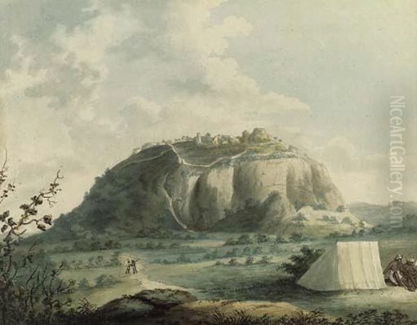 View Of Kistnaghurry, Mysore Oil Painting by Hunter, Lieutenant James