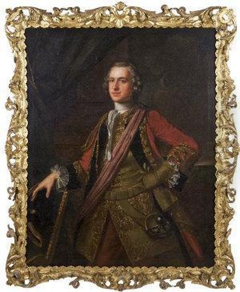 Portrait Of Sir Robert King Oil Painting by Robert Hunter