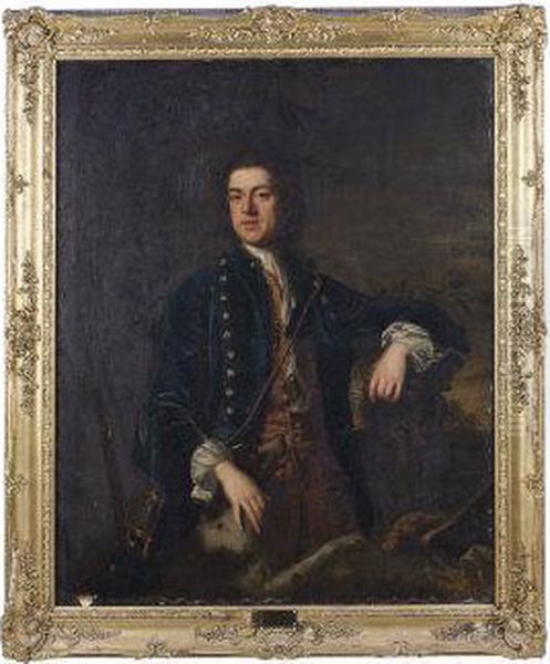 Portrait Most Likely To Be William Stewart Of Killymoon Married To Isabella King Oil Painting by Robert Hunter