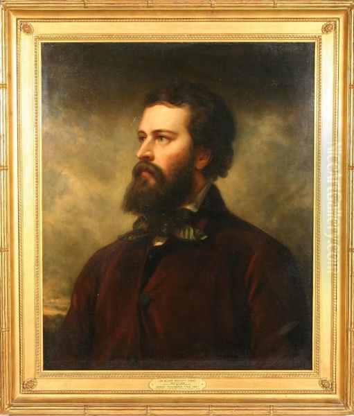 Portrait Of Dr. Oliver Wolcott Gibbs Oil Painting by Daniel Huntington