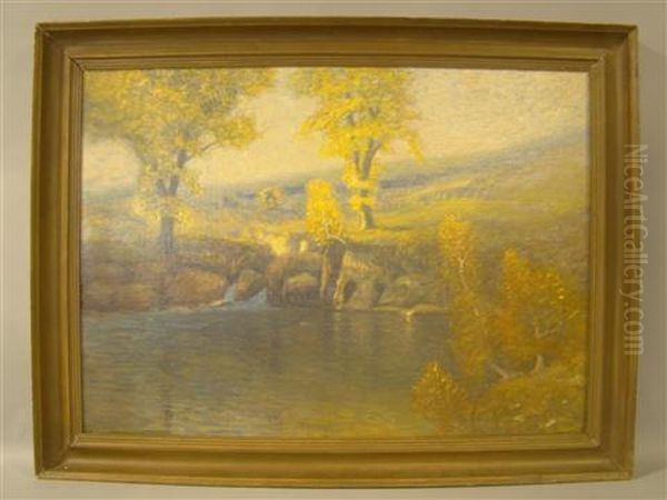 The Pond Oil Painting by Hugh Huntington Howard