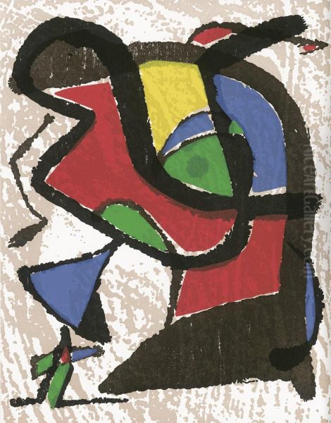 Miro Radierungen I-iii Oil Painting by Jacques Hupin