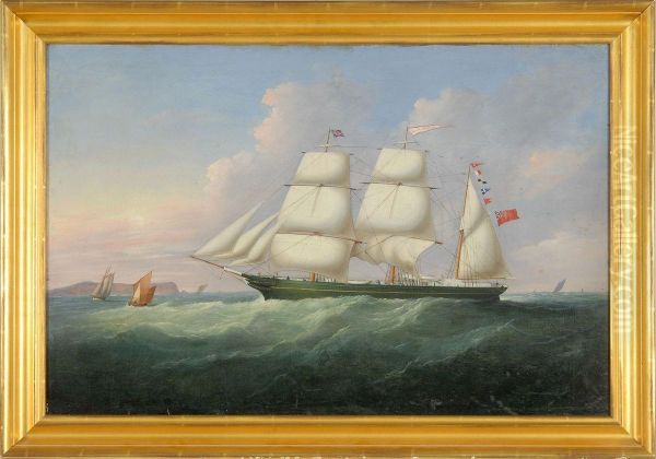 The Inward Bound Iron Bark Respigadera Of Liverpool Oil Painting by Francis Hustwick