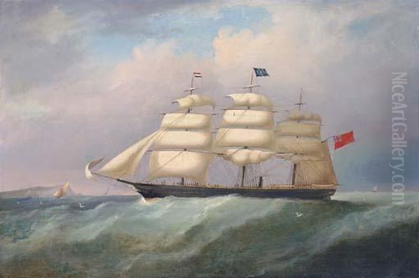 The Royal Charter In-bound For Liverpool, Off Holyhead Oil Painting by Francis Hustwick