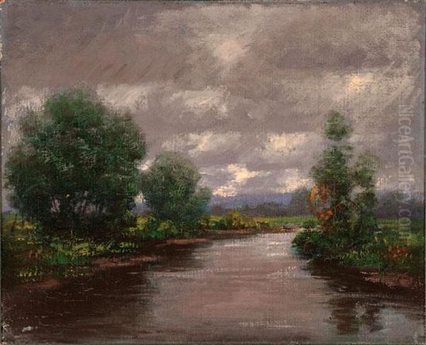 Dark River Oil Painting by Will Hutchins