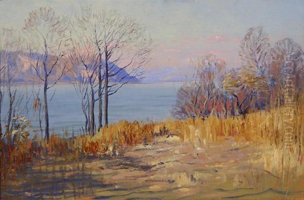 Hudson River Landscape Oil Painting by Will Hutchins