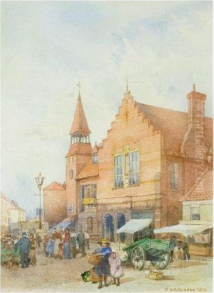 Town Market Day by Frederick William Hutchison