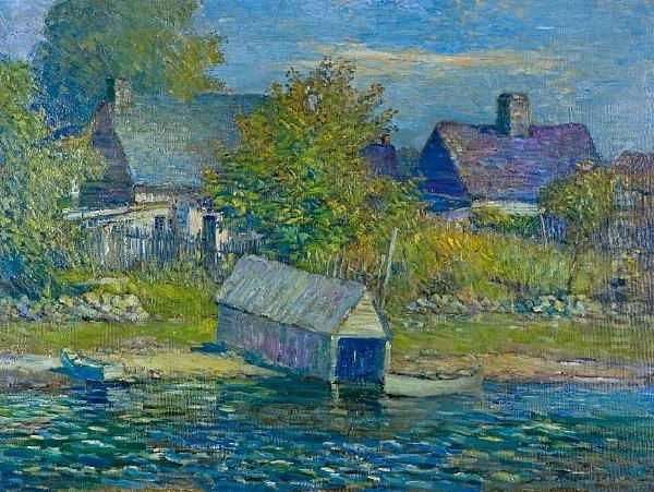 Old Boat House, Oka, P.q. by Frederick William Hutchison